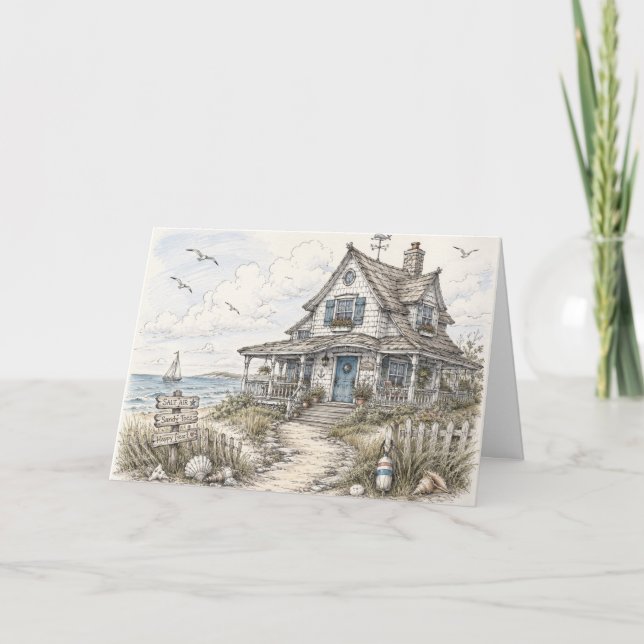 Sea Breeze Beach House Card (Front)