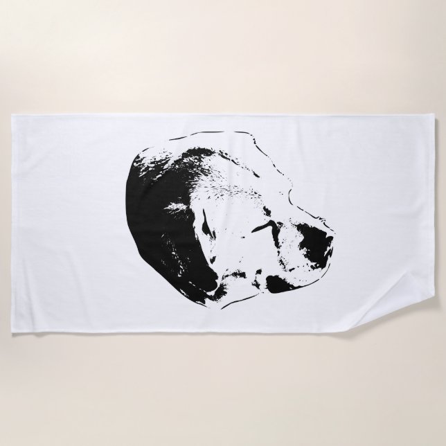 Sea Breeze, Silent Mind Beach Towel (Front)