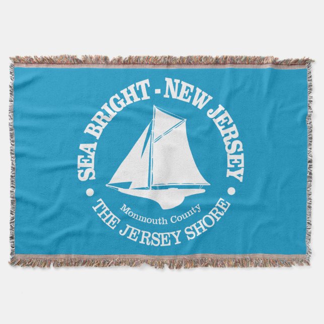 Sea Bright (sloop) Throw Blanket (Front)
