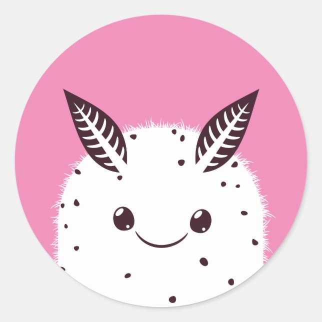 Sea Bunny Classic Round Sticker (Front)