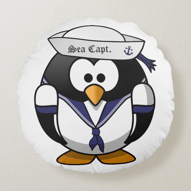 Sea Capt. Penguin Pillow (Front)