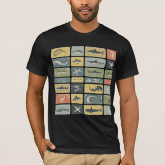 SEA CHART OF VARIOUS CREATURES T-Shirt