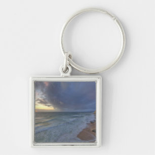 Sea cliffs catch days last light at Pomponi Key Ring