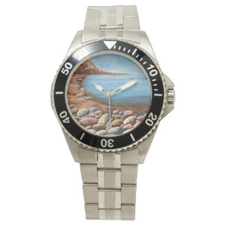 Sea Coast Brown Rocky  SEASHORE  Watch