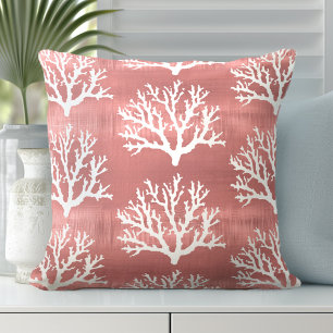 Sea Coral Decorative Pillow Coastal Style