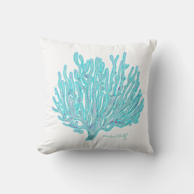 Sea coral pillow (Front)