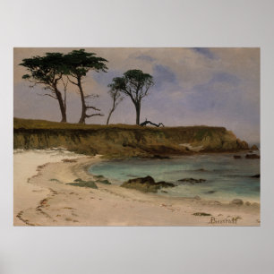Sea Cove By Albert Bierstadt Poster