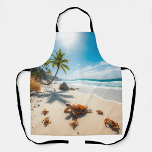 Sea  Crabs on Tropical Beach – Serene Ocea Apron