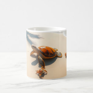 Sea  Crabs on Tropical Beach – Serene Ocea Coffee Mug