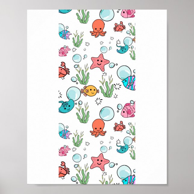 Sea creature gift, sea creature  poster (Front)