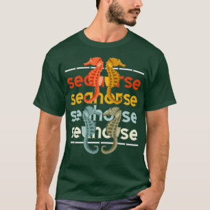 Sea Creature Ocean Aquarium Zoo Keeper Seahorse T-Shirt