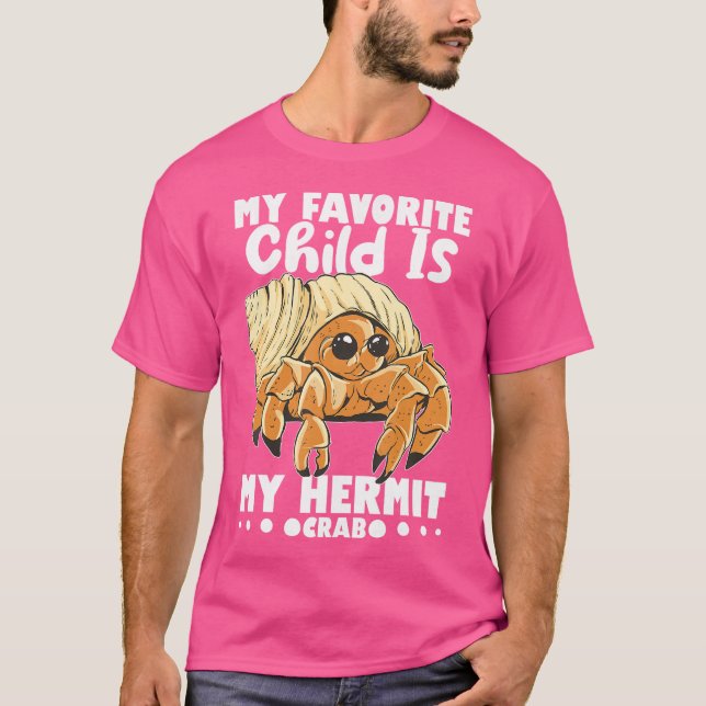 Sea Creature Seafood Shells Hermit Crab Lover T-Shirt (Front)