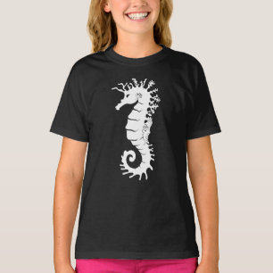 Sea Creature Silhouette - Seahorses T-Shirt