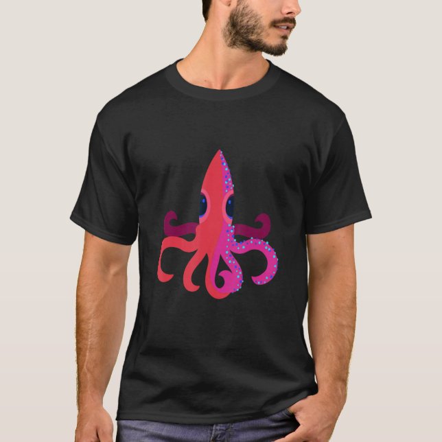 Sea Creature Squid T-Shirt (Front)