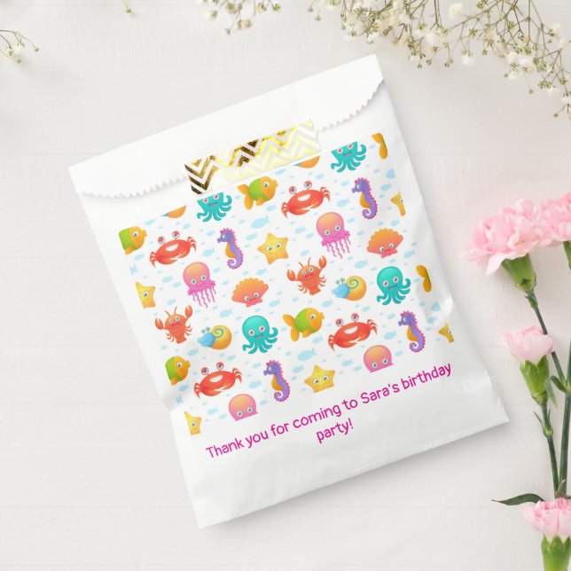 Sea Creatures Birthday Party Baby Shower Favour Bags (Sealed)