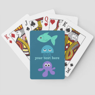 Sea Creatures custom playing cards