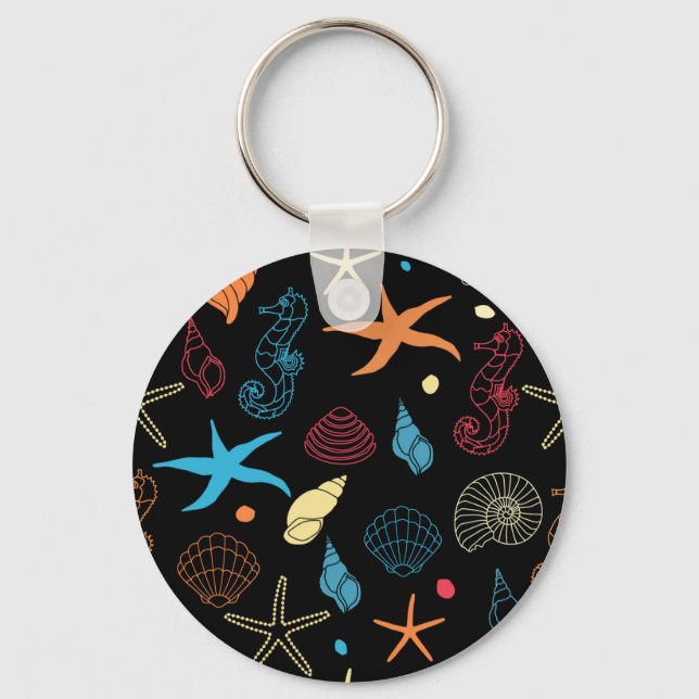 sea Creatures Key Ring (Front)