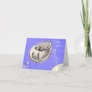 Sea Creatures Shell BLANK Greeting Card