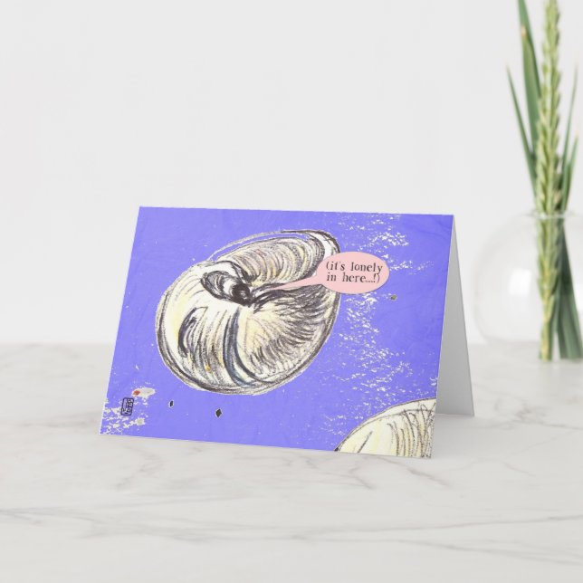 Sea Creatures Shell Greeting Card (Front)