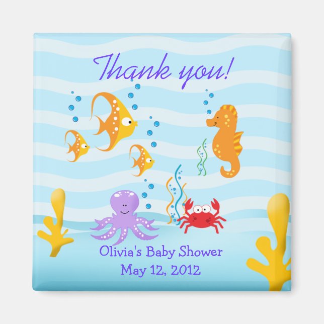 SEA CRITTERS Under the Sea Favour Magnet (Front)