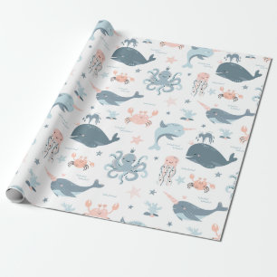 Sea Critters Wrapping Paper