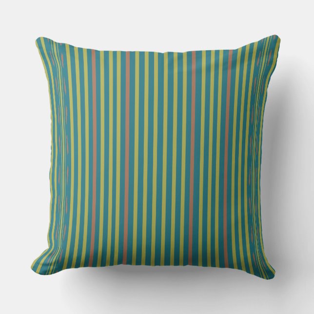 Sea Desert and Clay Stripes Cushion (Front)