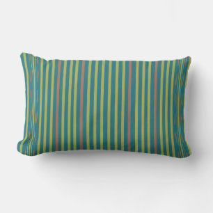 Sea Desert and Clay Stripes Lumbar Cushion