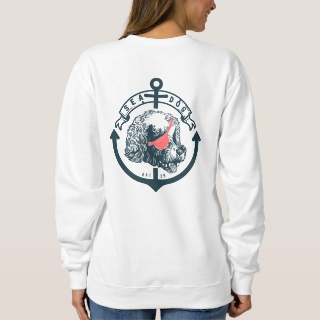 Sea Dog Jumper for Her  Sweatshirt (Back)