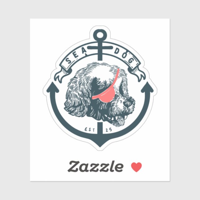 SEA DOG Maltese sailor illustration (Sheet)