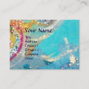 SEA DRAGON , blue yellow pink purple Business Card