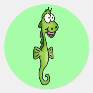 Sea Dragon Classic Round Sticker