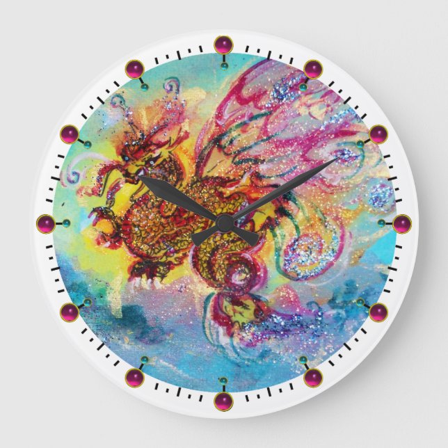 SEA DRAGON LARGE CLOCK (Front)