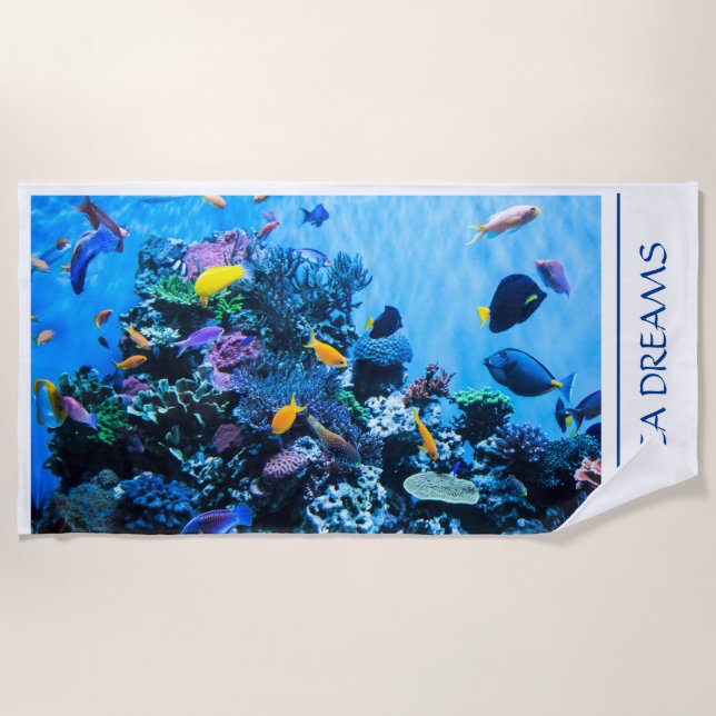 Sea Dreams Beach Towel (Front)