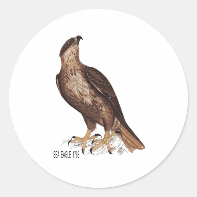 SEA EAGLE 1708 CLASSIC ROUND STICKER (Front)