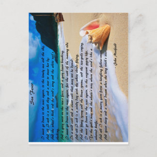 Sea Fever by: John Masefield Postcard
