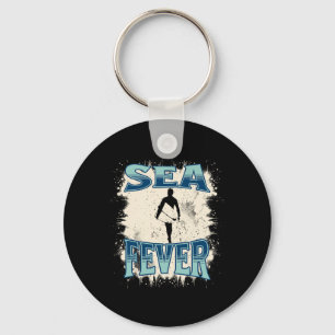 Sea Fever S Retro Surf S Vintage Beach Key Ring