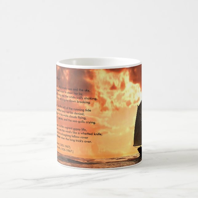 "Sea-Fever" sunset Coffee Mug (Center)