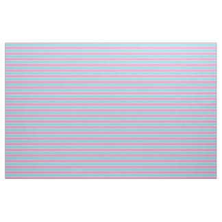 Sea foam green/blue with pink/white stripes fabric