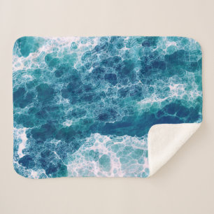 Sea Foam Sherpa Blanket