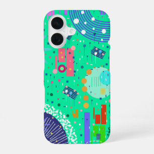 Sea Foam Summer: Abstract Art iPhone 16 Case