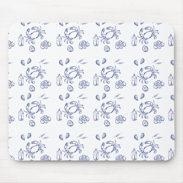 Sea Food Minimalism Mouse Pad (Front)