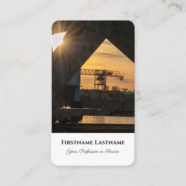 Sea freight logistics expert for shipping overseas business card (Front)