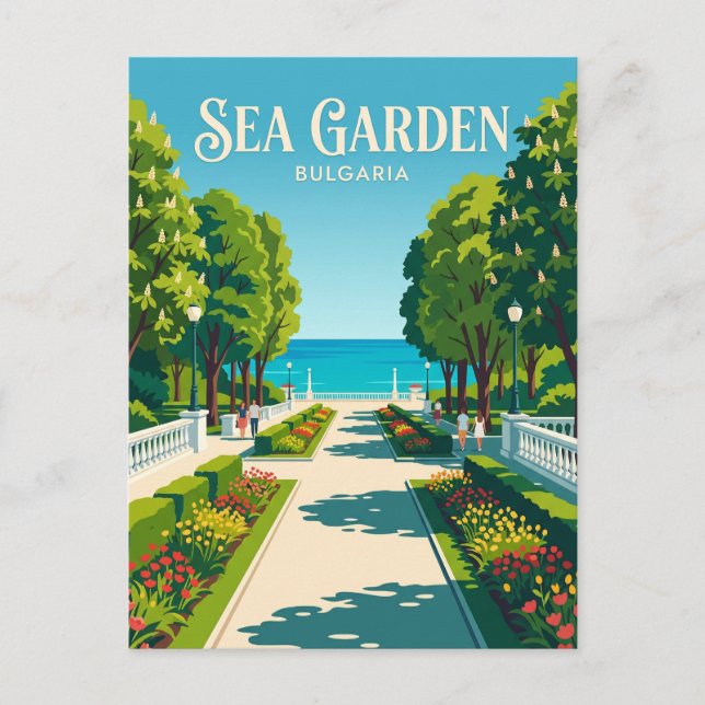 Sea Garden Bulgaria Postcard (Front)