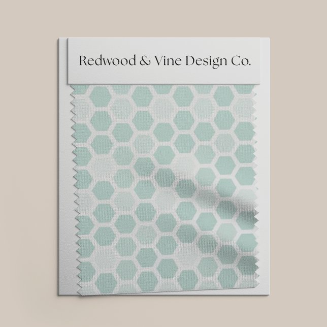 Sea Geometric Hexagon Pattern // Any Colour Fabric (Creator Uploaded)