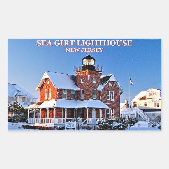 Sea Girt Lighthouse, New Jersey Stickers (Front)