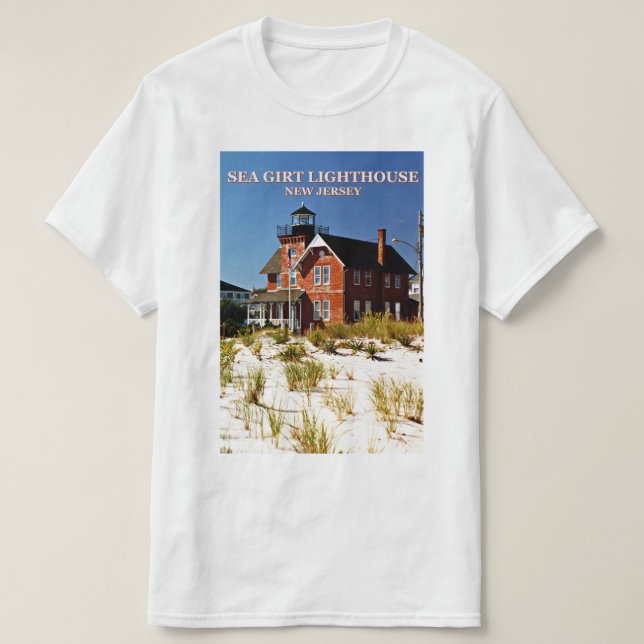 Sea Girt Lighthouse, New Jersey T-Shirt (Design Front)