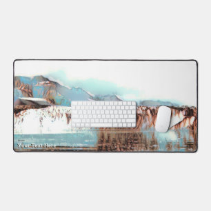 Sea Glacier Desk Mat