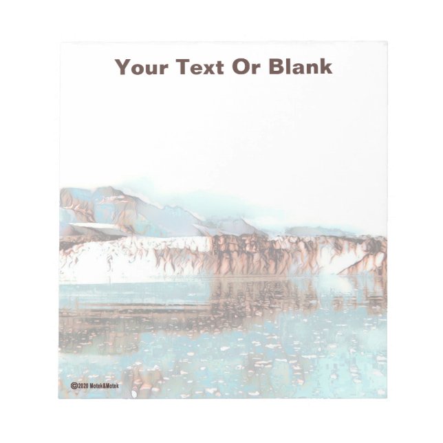Sea Glacier Notepad (Front)