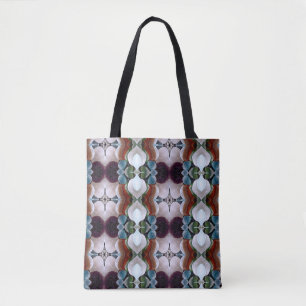 Sea glass abstract of many colors tote bag