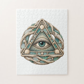 Sea Glass All-Seeing Eye 252 Piece Puzzle